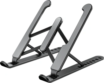 Подставка для ноутбука Buro BU-LS100 260x20x60мм 220г пластик ABS черный - купить недорого с доставкой в интернет-магазине