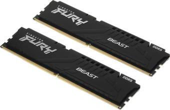 Память DDR5 2x32GB 5600MHz Kingston KF556C40BB2K2-64 Fury Beast Black RTL PC5-44800 CL40 DIMM 288-pin 1.25В dual rank с радиатором Ret - купить недорого с доставкой в интернет-магазине
