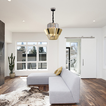 Люстра Hiper Angers H153-0 подвес. хром/золотистый - купить недорого с доставкой в интернет-магазине