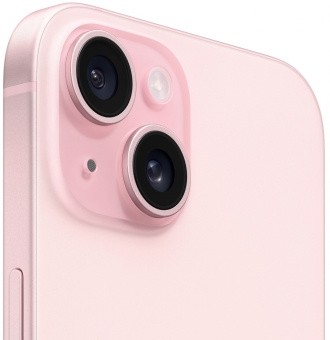 Смартфон Apple A3090 iPhone 15 256Gb розовый моноблок 3G 4G 1Sim 6.1" 1179x2556 iOS 17 48Mpix 802.11 a/b/g/n/ac/ax NFC GPS GSM900/1800 Protect - купить недорого с доставкой в интернет-магазине