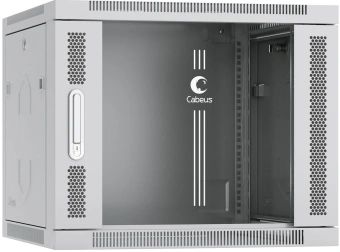 Шкаф коммутационный Cabeus (SH-05F-9U60/60) настенный 9U 600x600мм пер.дв.стекл 60кг серый 540мм IP20 сталь - купить недорого с доставкой в интернет-магазине