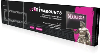 Кронштейн для телевизора Ultramounts UM825F черный 60"-120" макс.120кг настенный фиксированный - купить недорого с доставкой в интернет-магазине