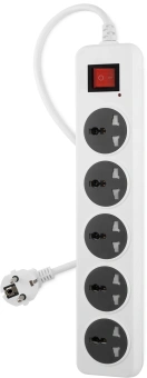 Сетевой фильтр Buro 500UNH-1.8-WG 1.8м (5 розеток) белый/серый (коробка) - купить недорого с доставкой в интернет-магазине