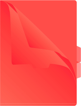 Папка-уголок Бюрократ -E356RED 3 уровн. A4 пластик 0.15мм красный - купить недорого с доставкой в интернет-магазине