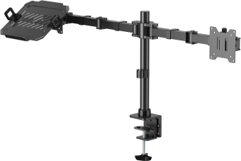 Кронштейн для монитора/ноутбука Cactus CS-VM-LH24-BL черный 17"-35" макс.20кг настольный поворот и наклон - купить недорого с доставкой в интернет-магазине