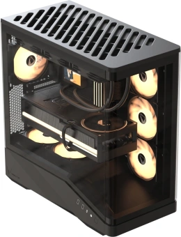 Корпус Formula Crystal U9 черный без БП ATX 5x120mm 3x140mm 2xUSB3.0 1xUSB3.1 audio bott PSU - купить недорого с доставкой в интернет-магазине