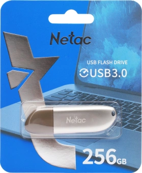 Флеш Диск Netac 256GB U352 NT03U352N-256G-30PN USB3.0 серебристый - купить недорого с доставкой в интернет-магазине
