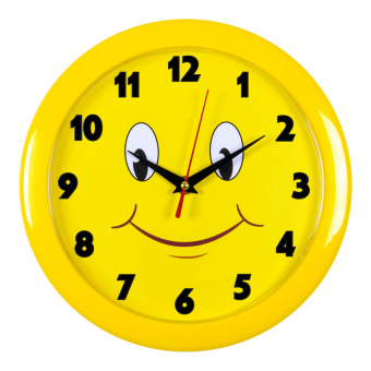 Часы настенные аналоговые Бюрократ WALLC-R81P D23см желтый (WALLC-R81P23/YELLOW) - купить недорого с доставкой в интернет-магазине