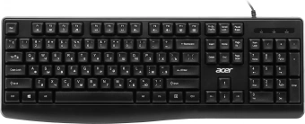 Клавиатура Acer OKW301 черный USB (ZL.KBDCC.01A) кабель 1.8м - купить недорого с доставкой в интернет-магазине