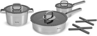 Набор посуды Domfy Home Grigio 8 предметов (DKM-CW208) - купить недорого с доставкой в интернет-магазине