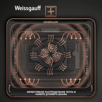 Духовой шкаф Электрический Weissgauff EOV 799 SB черный - купить недорого с доставкой в интернет-магазине