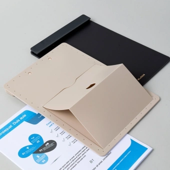 Папка-планшет Deli Nusign ENS503 GREY A4 пенополипропилен серый на подставке - купить недорого с доставкой в интернет-магазине