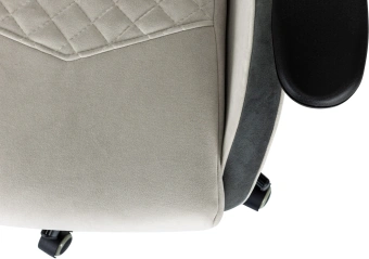 Кресло игровое Knight Regal Fabric светло-серый/серый искусственная замша крестов. металл - купить недорого с доставкой в интернет-магазине