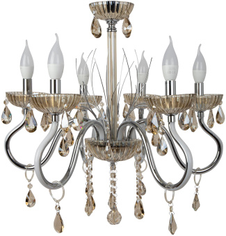 Люстра Hiper Jennie H824-6 подвес. хром - купить недорого с доставкой в интернет-магазине