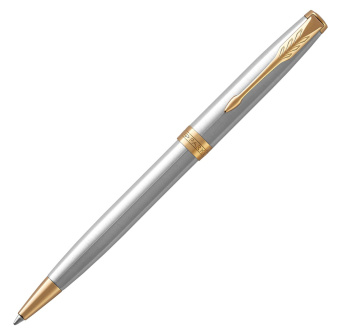 Ручка шариков. Parker Sonnet Core K527 (CW1931507) Stainless Steel GT M черн. черн. подар.кор. - купить недорого с доставкой в интернет-магазине