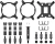 Система водяного охлаждения ID-Cooling FX360 Pro Soc-AM5/AM4/1151/1200/2066/1700 черный 4-pin 14-30dB Al+Cu Ret - купить недорого с доставкой в интернет-магазине