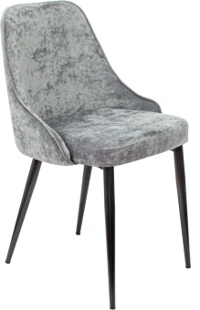 Стул для дома Бюрократ CH-K3_2 комплект 2шт серый Light 19 металл черный на ножках (CH-K3_1/LT19_2) - купить недорого с доставкой в интернет-магазине