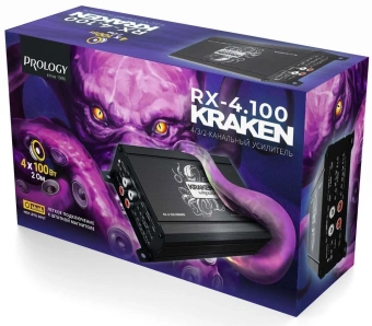 Усилитель автомобильный Prology RX-4.100 KRAKEN четырехканальный - купить недорого с доставкой в интернет-магазине