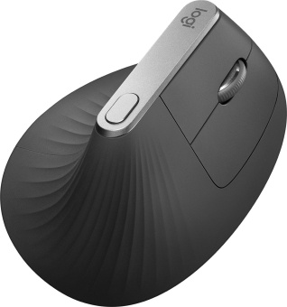 Мышь Logitech MX Vertical черный/серебристый оптическая 4000dpi беспров. BT/Radio USB 4but (910-005449) - купить недорого с доставкой в интернет-магазине