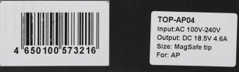 Блок питания TopON TOP-AP04 85W 18.5V-18.5V 4.6A от бытовой электросети - купить недорого с доставкой в интернет-магазине