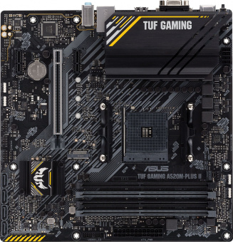 Материнская плата Asus TUF GAMING A520M-PLUS II Soc-AM4 AMD A520 4xDDR4 mATX AC`97 8ch(7.1) GbLAN RAID+VGA+HDMI+DP - купить недорого с доставкой в интернет-магазине