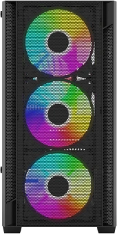 Корпус Bloody CC-124 черный без БП mATX 8x120mm 2xUSB2.0 1xUSB3.0 audio bott PSU - купить недорого с доставкой в интернет-магазине