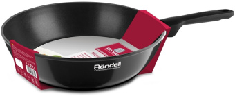 Сковорода Rondell Midnight RDA-1237 круглая 24см покрытие: Xylan Plus ручка несъемная (без крышки) черный - купить недорого с доставкой в интернет-магазине
