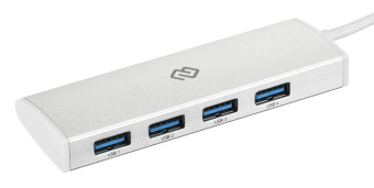 Разветвитель USB-C Digma HUB-4U3.0-UC-S 4порт. серебристый - купить недорого с доставкой в интернет-магазине
