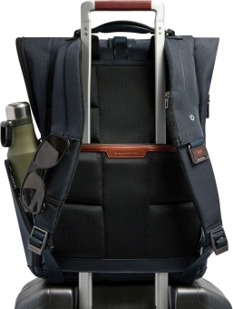 Рюкзак мужской Piquadro Oberon CA7280W150/BLU роллтоп синий нейлон/натур.кожа - купить недорого с доставкой в интернет-магазине