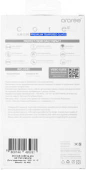 Защитное стекло для экрана Samsung araree by KDLAB для Samsung Galaxy M12 прозрачная 1шт. (GP-TTM127KDATR) - купить недорого с доставкой в интернет-магазине