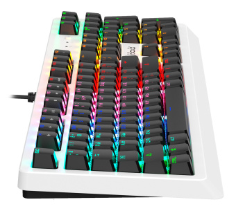 Клавиатура A4Tech B810RC механическая белый/черный USB for gamer LED (B810RC ( WHITE )) кабель 1.8м - купить недорого с доставкой в интернет-магазине