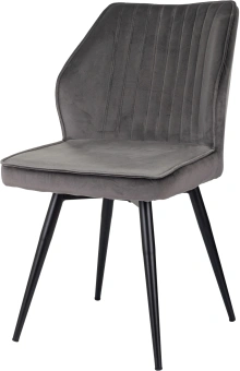 Стул для дома Бюрократ CH-K5_SP с повор.мех. т.серый Holland 18 металл черный на ножках (CH-K5_1/SP/HL18) - купить недорого с доставкой в интернет-магазине