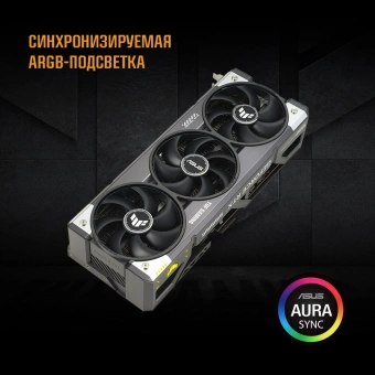 Видеокарта Asus PCI-E TUF-RTX5080-O16G-GAMING NVIDIA GeForce RTX 5080 16Gb 256bit GDDR7 2640/23000 HDMIx2 DPx3 HDCP Ret - купить недорого с доставкой в интернет-магазине