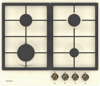 Газовая варочная поверхность Darina 1T38 BGM 341 12 Bg бежевый - купить недорого с доставкой в интернет-магазине