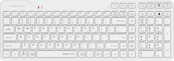 Клавиатура A4Tech Fstyler FBK27C AS белый USB беспроводная BT/Radio slim Multimedia (FBK27C AS) - купить недорого с доставкой в интернет-магазине