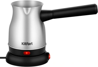 Кофеварка электрическая турка Kitfort КТ-7449 800Вт нержавеющая сталь/черный - купить недорого с доставкой в интернет-магазине