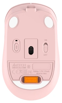 Мышь A4Tech Fstyler FB10C розовый оптическая 2000dpi беспров. BT/Radio USB 4but (FB10C BABY PINK) - купить недорого с доставкой в интернет-магазине