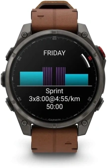 Смарт-часы Garmin Fenix 8 Pro 1.4" AMOLED корп.серый рем.песочный (010-03198-40) - купить недорого с доставкой в интернет-магазине