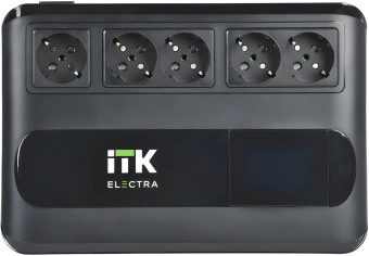 Источник бесперебойного питания ITK Electra ELT5-1000VA-1-001 600Вт 1000ВА черный - купить недорого с доставкой в интернет-магазине