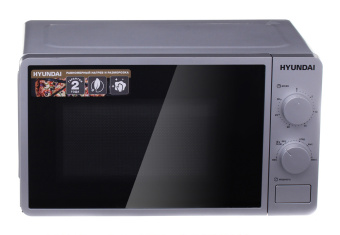 Микроволновая Печь Hyundai HYM-M2001 20л. 700Вт серебристый/черный - купить недорого с доставкой в интернет-магазине