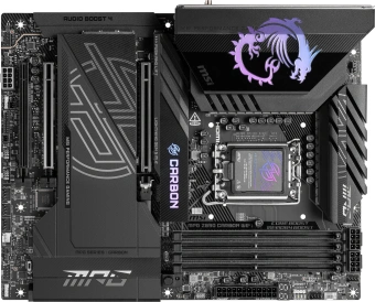 Материнская плата MSI MPG Z890 CARBON WIFI Soc-1851 Intel Z890 4xDDR5 ATX AC`97 8ch(7.1) 5Gigabit RAID+HDMI - купить недорого с доставкой в интернет-магазине