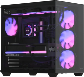 Корпус Formula Crystal Z2 v2 черный без БП ATX 10x120mm 2xUSB2.0 1xUSB3.0 audio bott PSU - купить недорого с доставкой в интернет-магазине