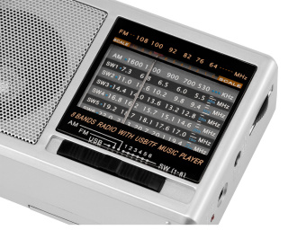 Радиоприемник портативный Hyundai H-PSR160 серебристый USB microSD - купить недорого с доставкой в интернет-магазине