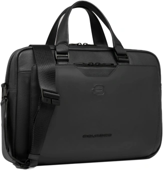 Деловая сумка мужская Piquadro Ael CA6920S142/N с отделением для ноутбука 14" черная натур.кожа - купить недорого с доставкой в интернет-магазине