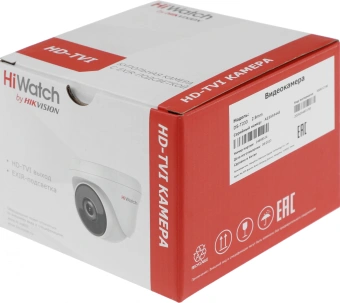 Камера видеонаблюдения аналоговая HiWatch DS-T233 2.8-2.8мм HD-TVI цв. корп.:белый (DS-T233 (2.8 MM)) - купить недорого с доставкой в интернет-магазине