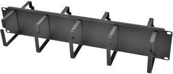 Кабельный органайзер Горизонтальный ЦМО ГКО-2-9-9005 двухсторонний кольца 2U шир.:19" глуб.:145.2мм - купить недорого с доставкой в интернет-магазине