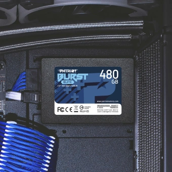 Накопитель SSD Patriot SATA-III 480GB PBE480GS25SSDR Burst Elite 2.5" - купить недорого с доставкой в интернет-магазине