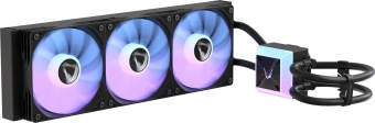 Система водяного охлаждения Formula Ice Jet Vision 360 ARGB Soc-AM5/AM4/1200/2066/1700/1851 черный 4-pin 1-27dB Al+Cu LCD 315W 2020gr Ret (ICE JET VISION 360 BK) - купить недорого с доставкой в интернет-магазине