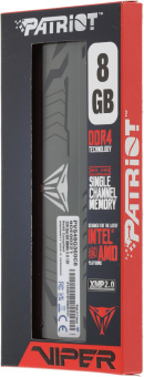 Память DDR4 8Gb 3600MHz Patriot PVS48G360C8 Viper Steel RTL Gaming PC4-28800 CL18 DIMM 288-pin 1.35В с радиатором Ret - купить недорого с доставкой в интернет-магазине