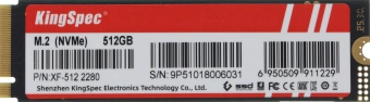 Накопитель SSD Kingspec PCIe 4.0 x4 512GB XF-512 M.2 2280 - купить недорого с доставкой в интернет-магазине